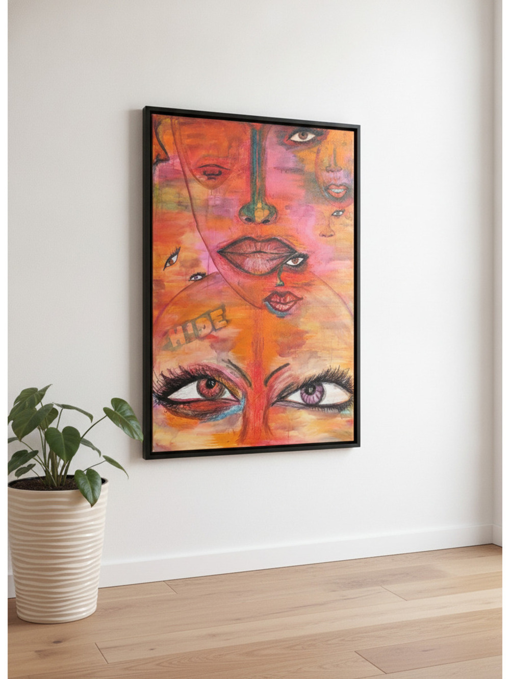 Tiffany Calloway Original Painting "Fury" Large 32x48 Contemporary Abstract Art